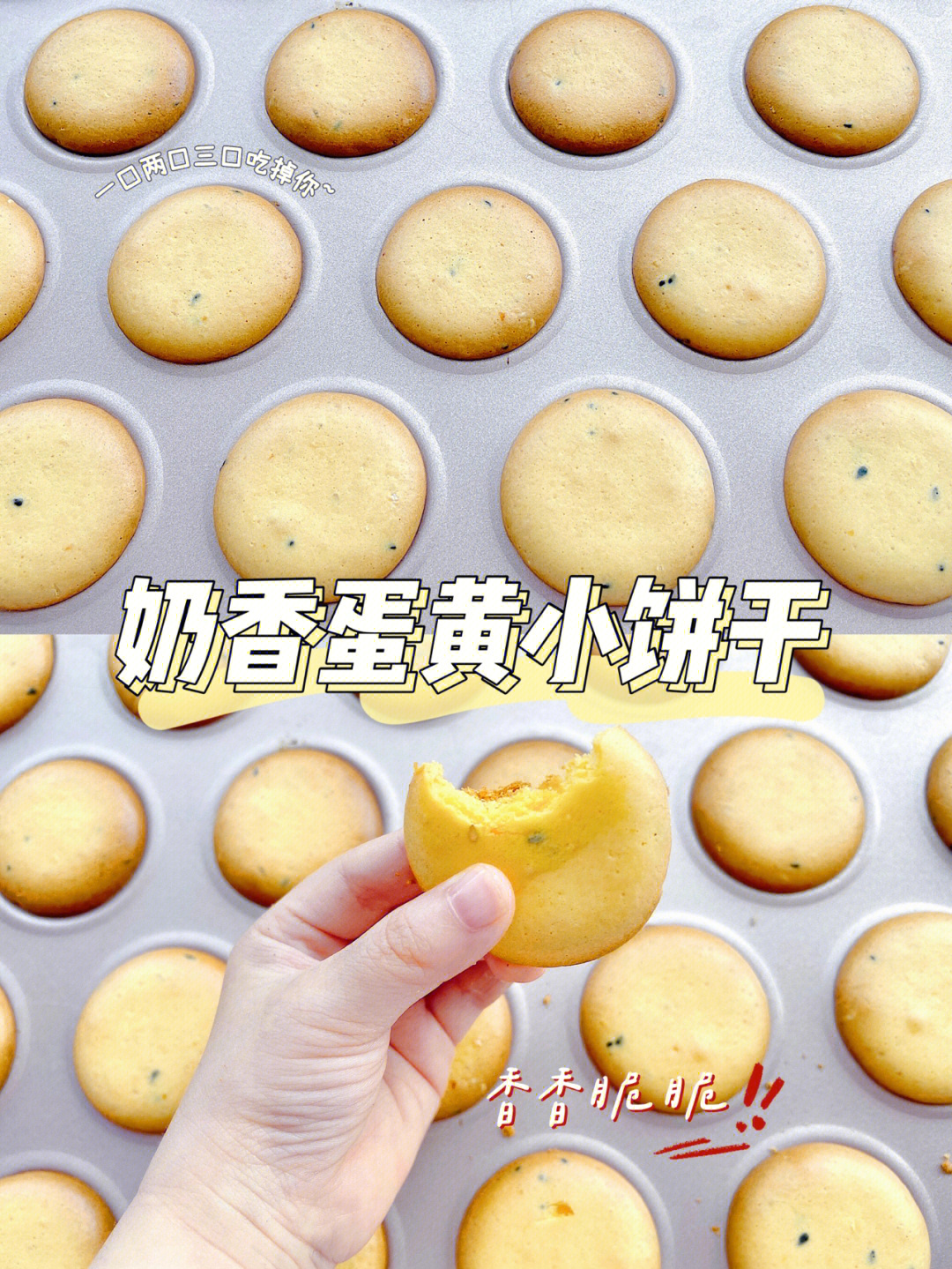 蛋黄饼干（宝宝零食）的做法养生零食