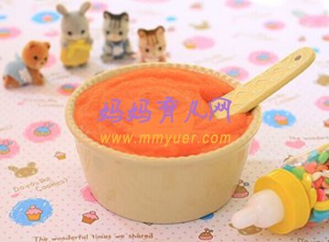 4-6个月宝宝辅食食谱——胡萝卜米粉