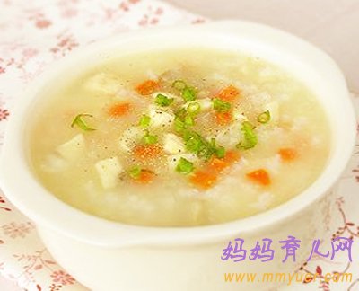 6-9个月宝宝食谱：番茄土豆鸡末粥