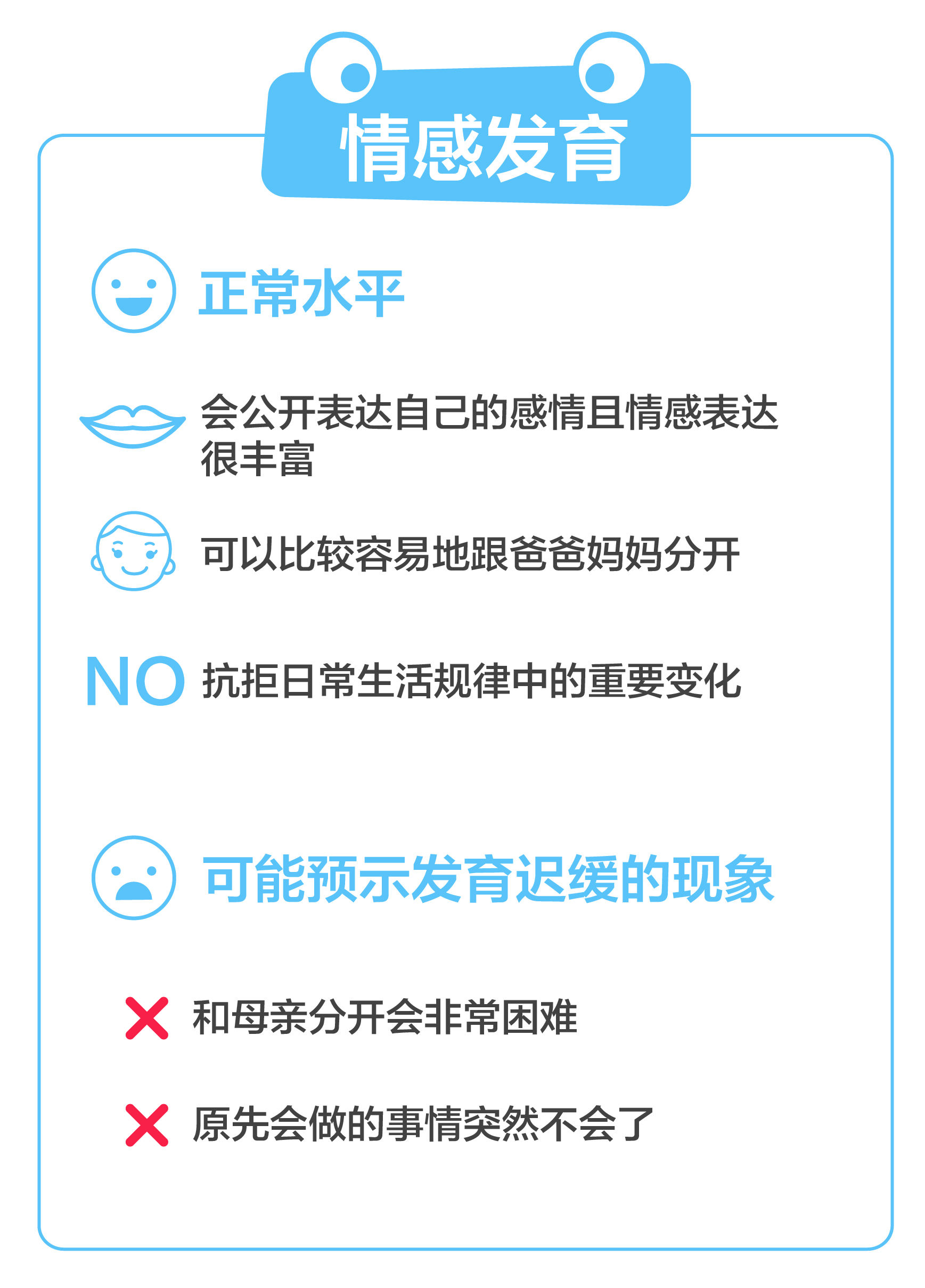 生长发育指标：2~3岁儿童情感发育指标