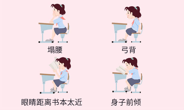 孩子的书写姿势你注意了吗？7种容易加速近视