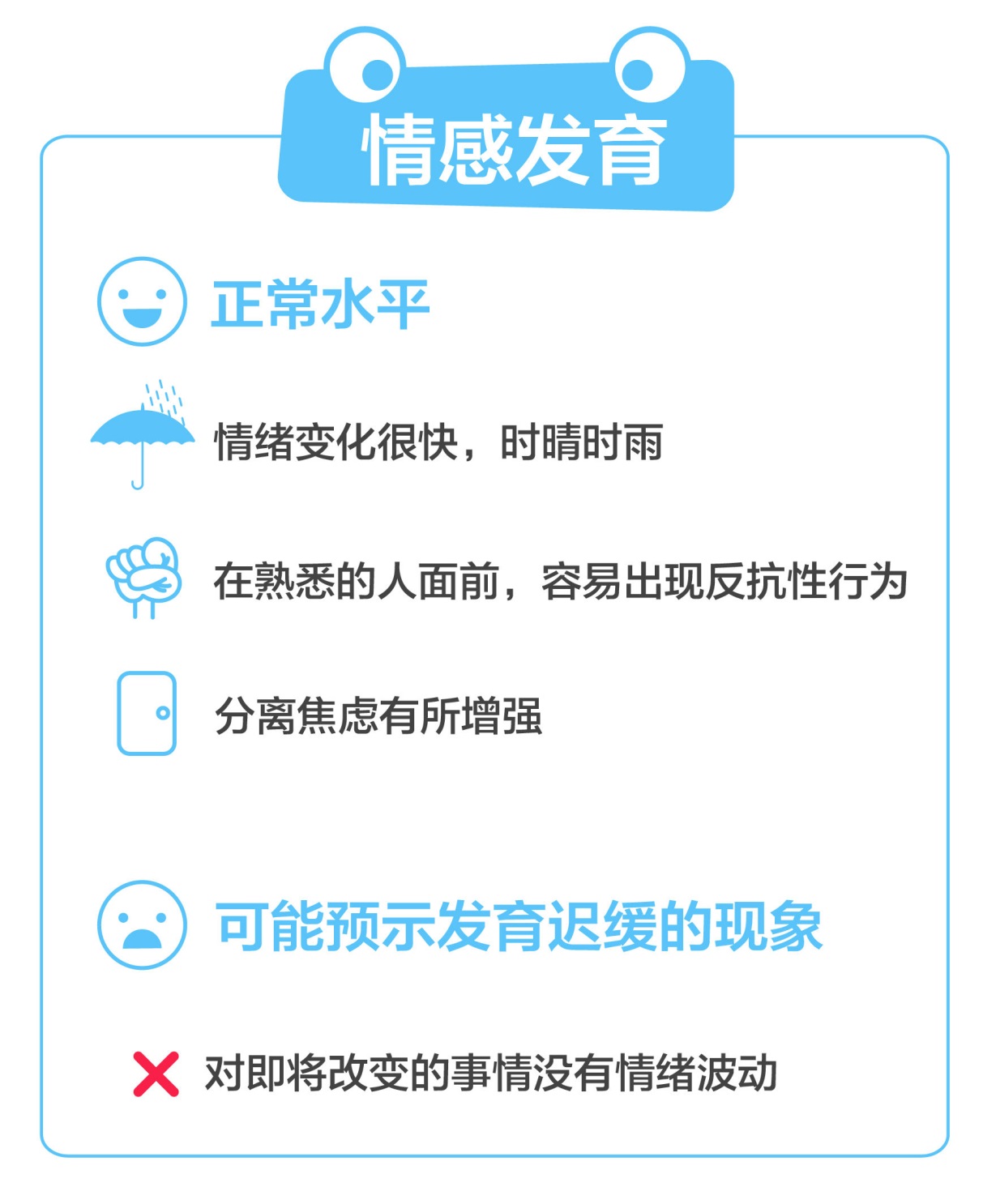 生长发育指标：1~2岁儿童情感发育指标